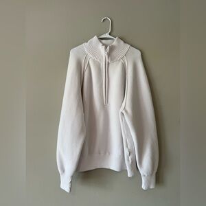 Offline by Aerie White Half-Zip Sweater